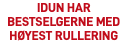 IDUN HAR BESTSELGERNE MED HØYEST RULLERING​