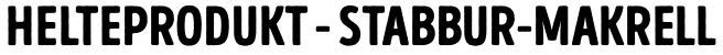 HELTEPRODUKT - stabbur-makrell