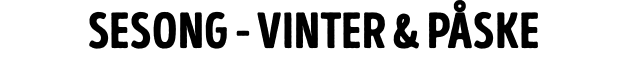 sesong - vinter & påske