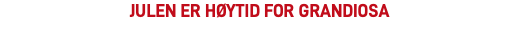 Julen er høytid for Grandiosa​