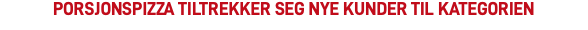 Porsjonspizza tiltrekker seg nye kunder til kategorien